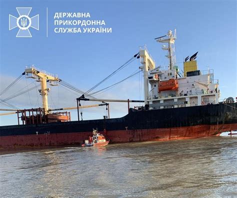 A cargo ship picking up Ukrainian grain hits a Russian floating mine in the Black Sea, officials say